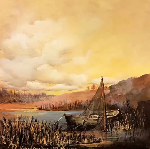 "isimsiz" eseri MEHMET EMİN ÖZER tarafından 2017 yılında 25x25 cm ölçülerinde Tuval üzeri yağlı boya tekniği ile yapılmıştır.