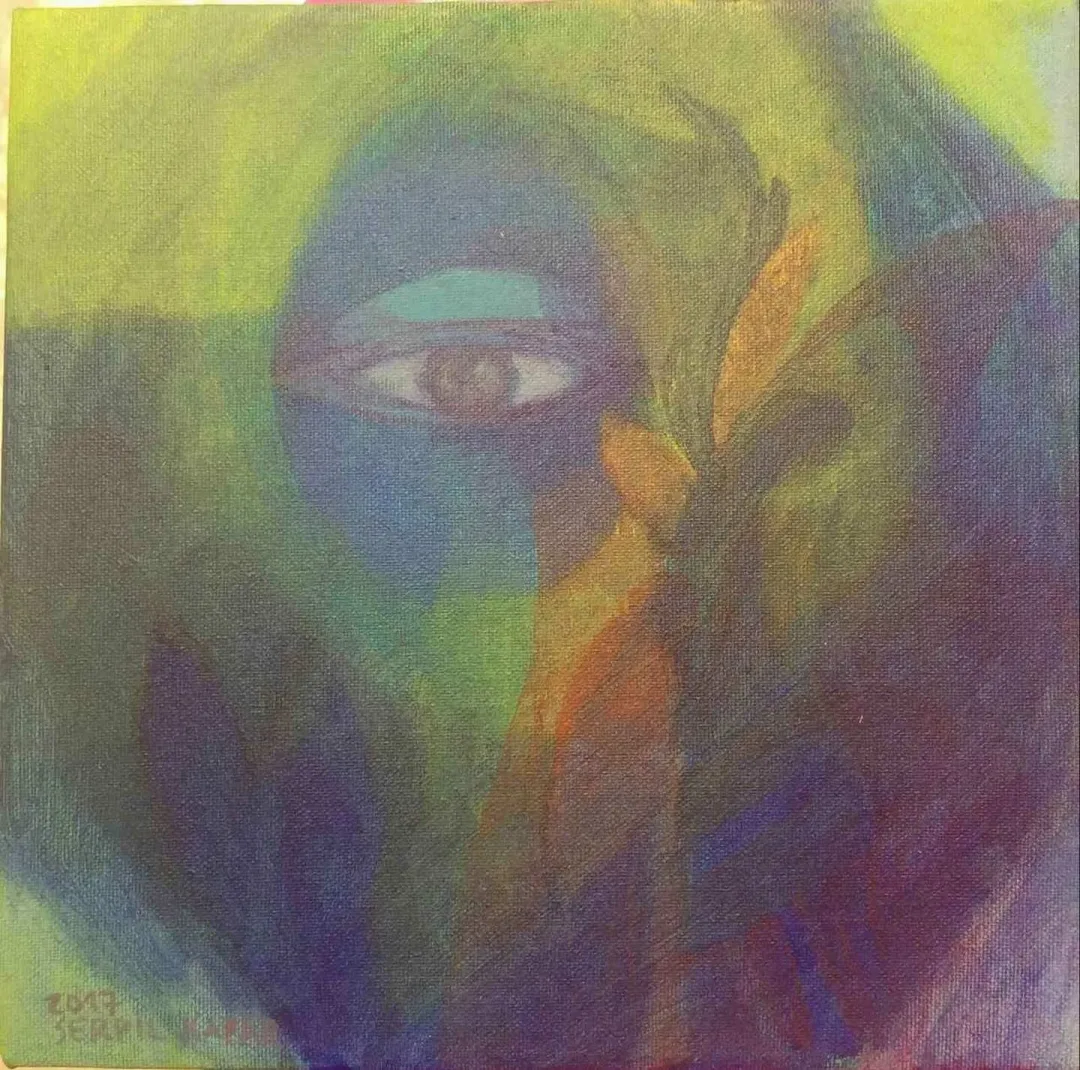 SERPİL KAPAR — “isimsiz”, 2017 "isimsiz" eseri SERPİL KAPAR tarafından 2017 yılında 25x25 cm ölçülerinde Tuval üzeri yağlı boya tekniği ile yapılmıştır.