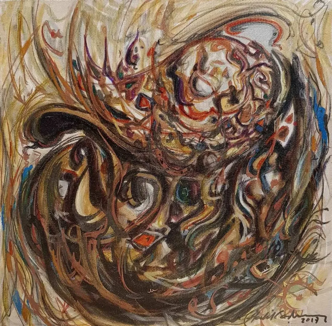 HALİL COŞKUN — “isimsiz”, 2017 "isimsiz" eseri HALİL COŞKUN tarafından 2017 yılında 25x25 cm ölçülerinde Tuval üzeri yağlı boya tekniği ile yapılmıştır.