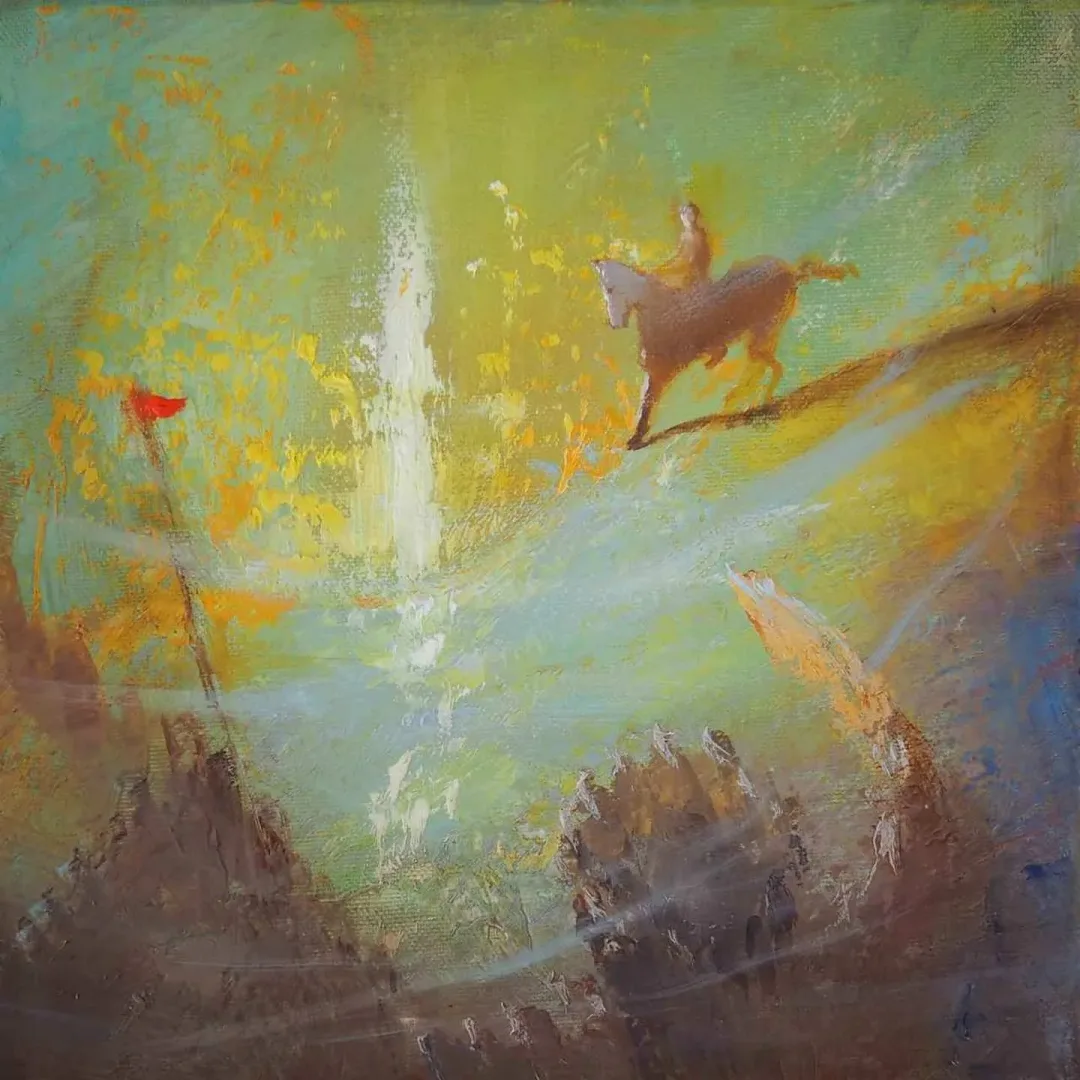 YUSUF ŞENGÜR — “isimsiz”, 2017 "isimsiz" eseri YUSUF ŞENGÜR tarafından 2017 yılında 25x25 cm ölçülerinde Tuval üzeri yağlı boya tekniği ile yapılmıştır.
