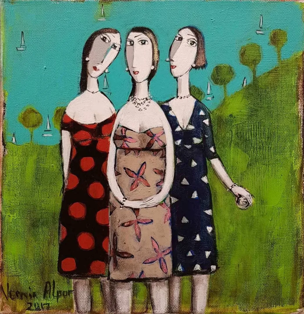 NERMİN ALPAR — “isimsiz”, 2017 "isimsiz" eseri NERMİN ALPAR tarafından 2017 yılında 25x25 cm ölçülerinde Tuval üzeri yağlı boya tekniği ile yapılmıştır.