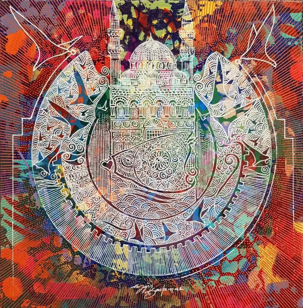 ENGİN KORKMAZ — “isimsiz”, 2017 "isimsiz" eseri ENGİN KORKMAZ tarafından 2017 yılında 25x25 cm ölçülerinde Tuval üzeri akrilik boya tekniği ile yapılmıştır.