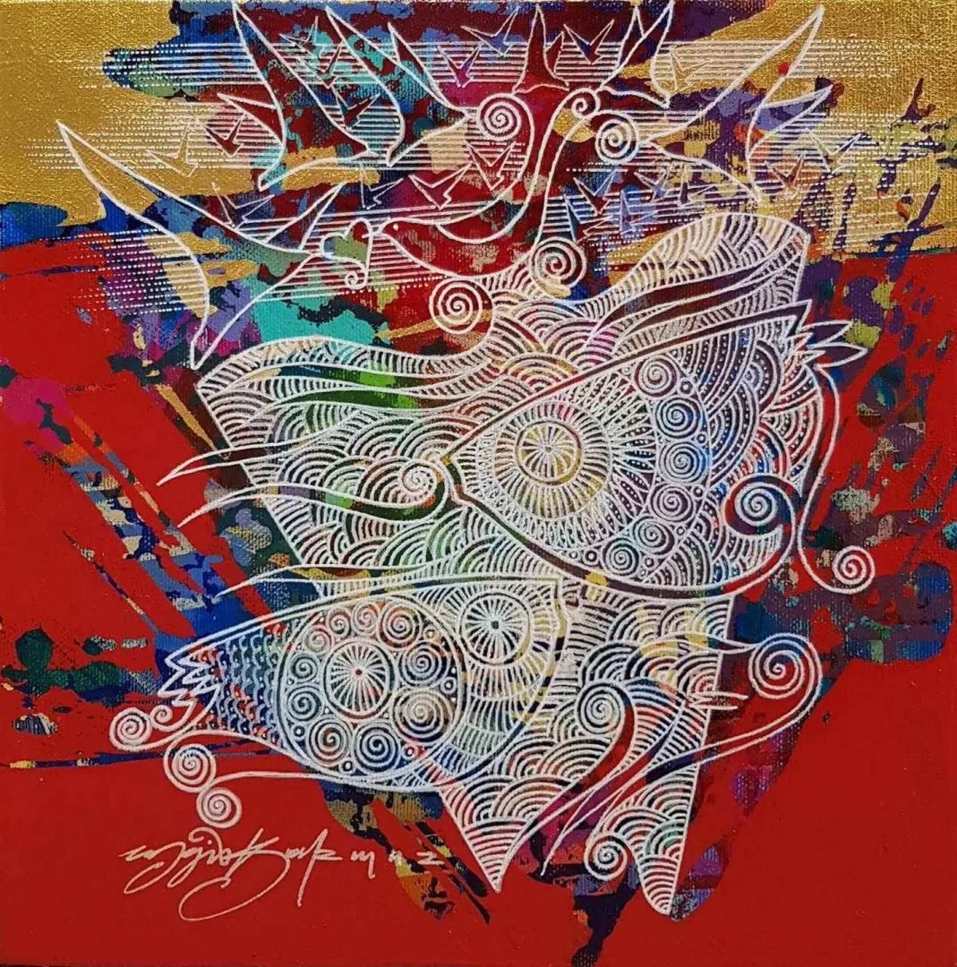 ENGİN KORKMAZ — “isimsiz”, 2017 "isimsiz" eseri ENGİN KORKMAZ tarafından 2017 yılında 25x25 cm ölçülerinde Tuval üzeri akrilik boya tekniği ile yapılmıştır.