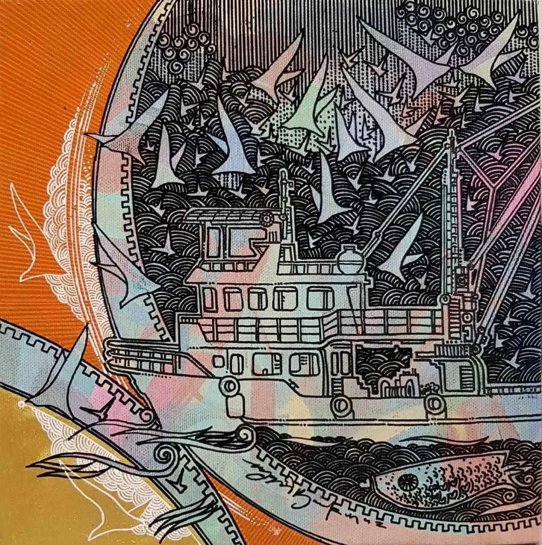 ENGİN KORKMAZ — “isimsiz”, 2017 "isimsiz" eseri ENGİN KORKMAZ tarafından 2017 yılında 25x25 cm ölçülerinde Tuval üzeri akrilik boya tekniği ile yapılmıştır.