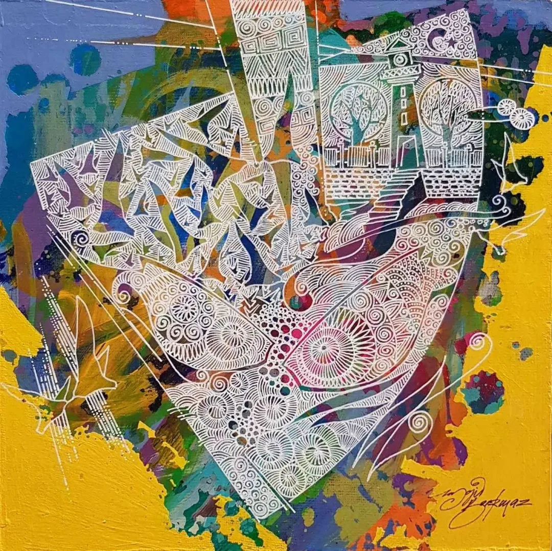 ENGİN KORKMAZ — “isimsiz”, 2017 "isimsiz" eseri ENGİN KORKMAZ tarafından 2017 yılında 25x25 cm ölçülerinde Tuval üzeri akrilik boya tekniği ile yapılmıştır.