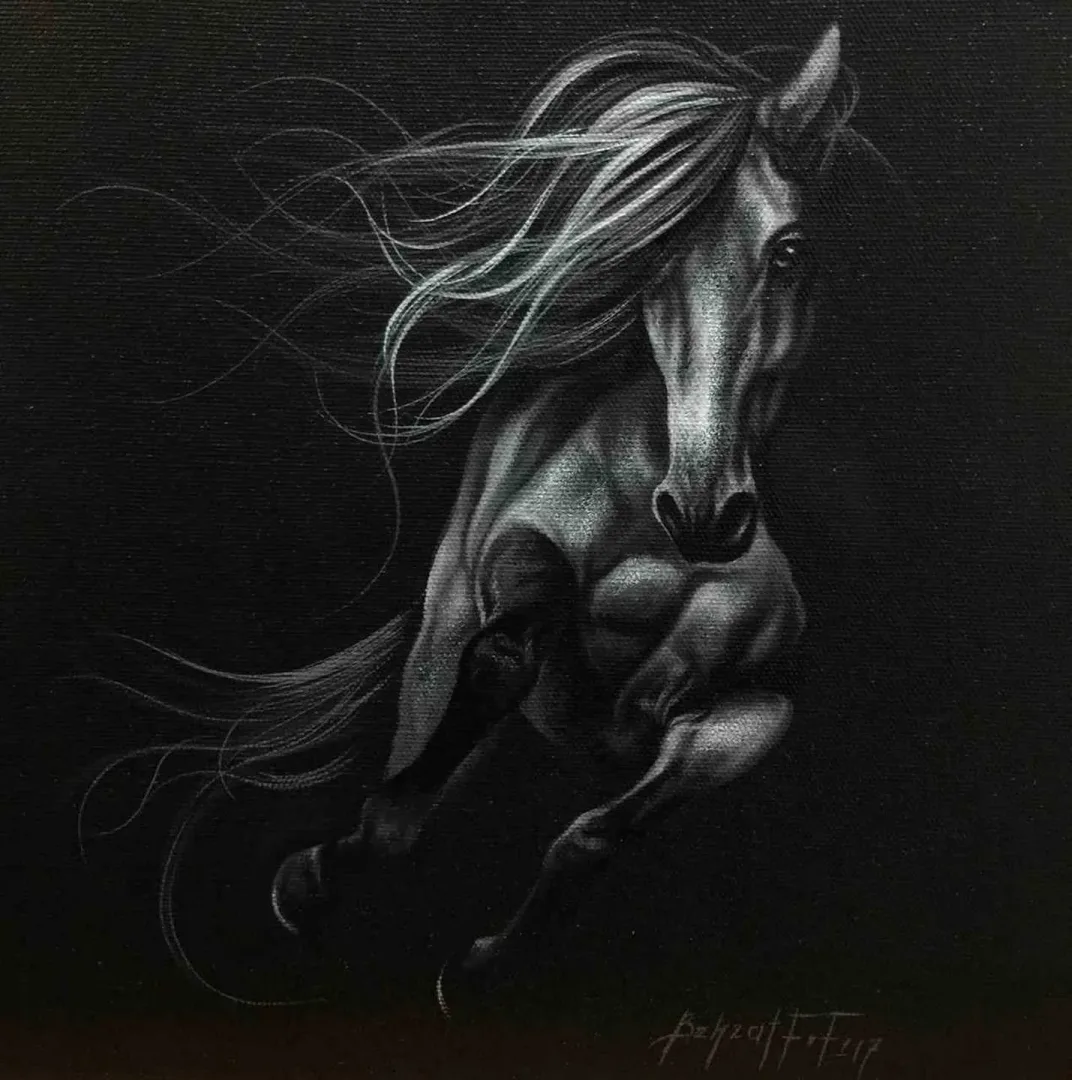 BEHZAT FEYZULLAH — “isimsiz”, 2017 "isimsiz" eseri BEHZAT FEYZULLAH tarafından 2017 yılında 25x25 cm ölçülerinde Tuval üzeri yağlı boya tekniği ile yapılmıştır.