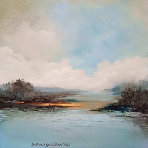 "isimsiz" eseri MEHMET EMİN ÖZER tarafından 2017 yılında 25x25 cm ölçülerinde Tuval üzeri yağlı boya tekniği ile yapılmıştır.