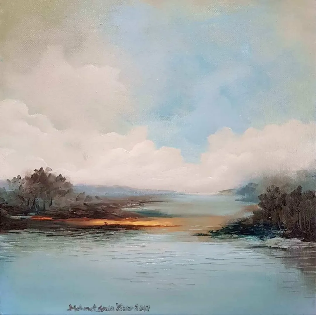 MEHMET EMİN ÖZER — “isimsiz”, 2017 "isimsiz" eseri MEHMET EMİN ÖZER tarafından 2017 yılında 25x25 cm ölçülerinde Tuval üzeri yağlı boya tekniği ile yapılmıştır.