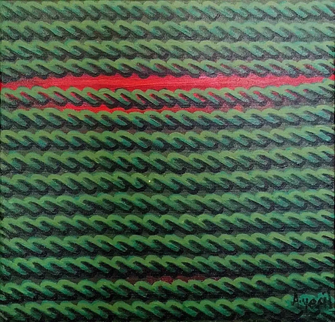 AHMET YEŞİL — “isimsiz”, 2017 "isimsiz" eseri AHMET YEŞİL tarafından 2017 yılında 25x25 cm ölçülerinde Tuval üzeri yağlı boya tekniği ile yapılmıştır.