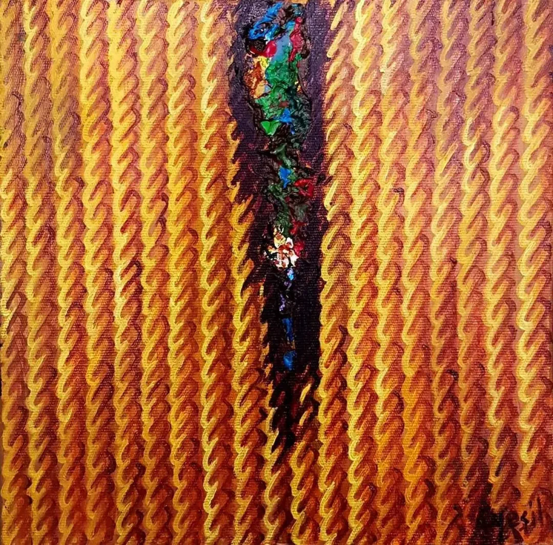 AHMET YEŞİL — “isimsiz”, 2017 "isimsiz" eseri AHMET YEŞİL tarafından 2017 yılında 25x25 cm ölçülerinde Tuval üzeri yağlı boya tekniği ile yapılmıştır.