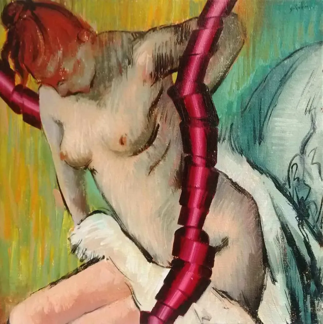 ALİ ÖZHAN GÜNEŞ — “isimsiz”, 2017 "isimsiz" eseri ALİ ÖZHAN GÜNEŞ tarafından 2017 yılında 25x25 cm ölçülerinde Tuval üzeri yağlı boya tekniği ile yapılmıştır.