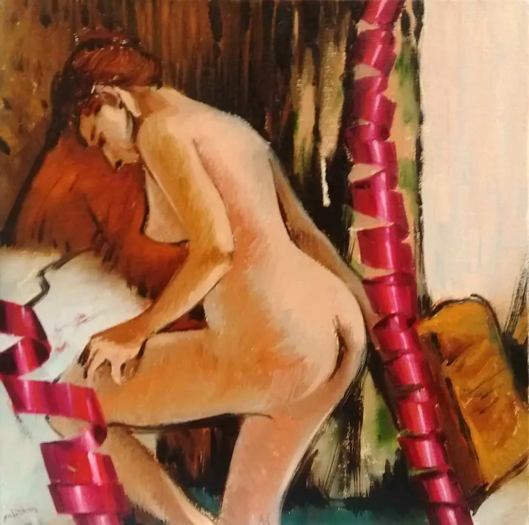 ALİ ÖZHAN GÜNEŞ — “isimsiz”, 2017 "isimsiz" eseri ALİ ÖZHAN GÜNEŞ tarafından 2017 yılında 25x25 cm ölçülerinde Tuval üzeri yağlı boya tekniği ile yapılmıştır.