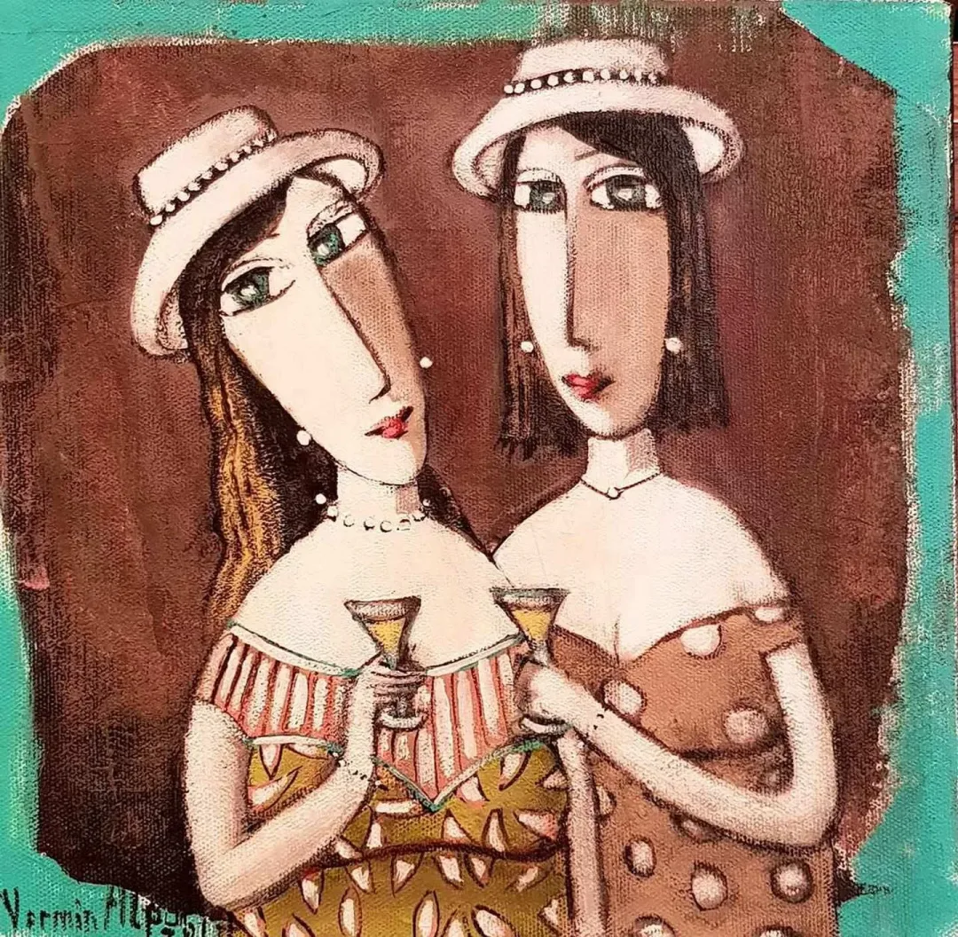NERMİN ALPAR — “isimsiz”, 2017 "isimsiz" eseri NERMİN ALPAR tarafından 2017 yılında 25x25 cm ölçülerinde Tuval üzeri yağlı boya tekniği ile yapılmıştır.