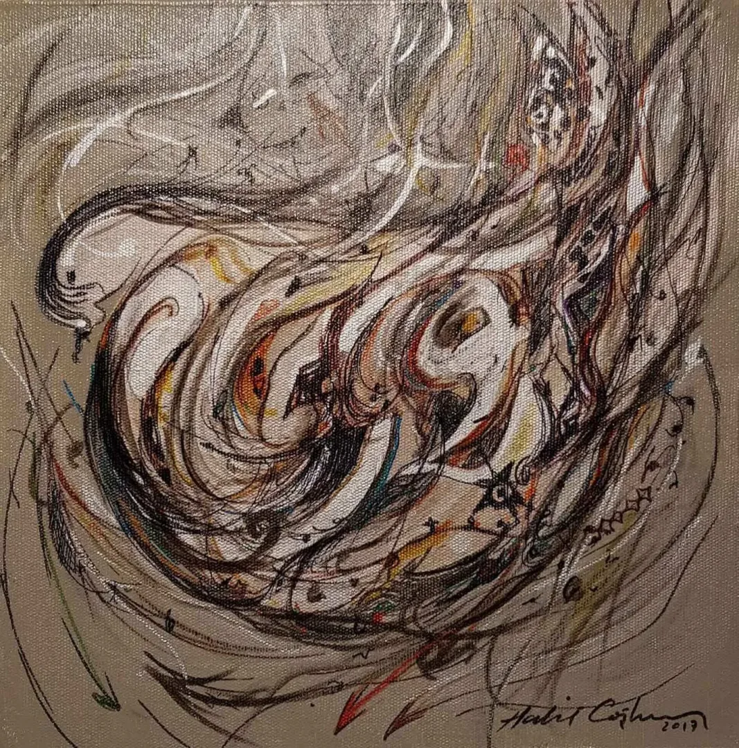 HALİL COŞKUN — “isimsiz”, 2017 "isimsiz" eseri HALİL COŞKUN tarafından 2017 yılında 25x25 cm ölçülerinde Tuval üzeri yağlı boya tekniği ile yapılmıştır.