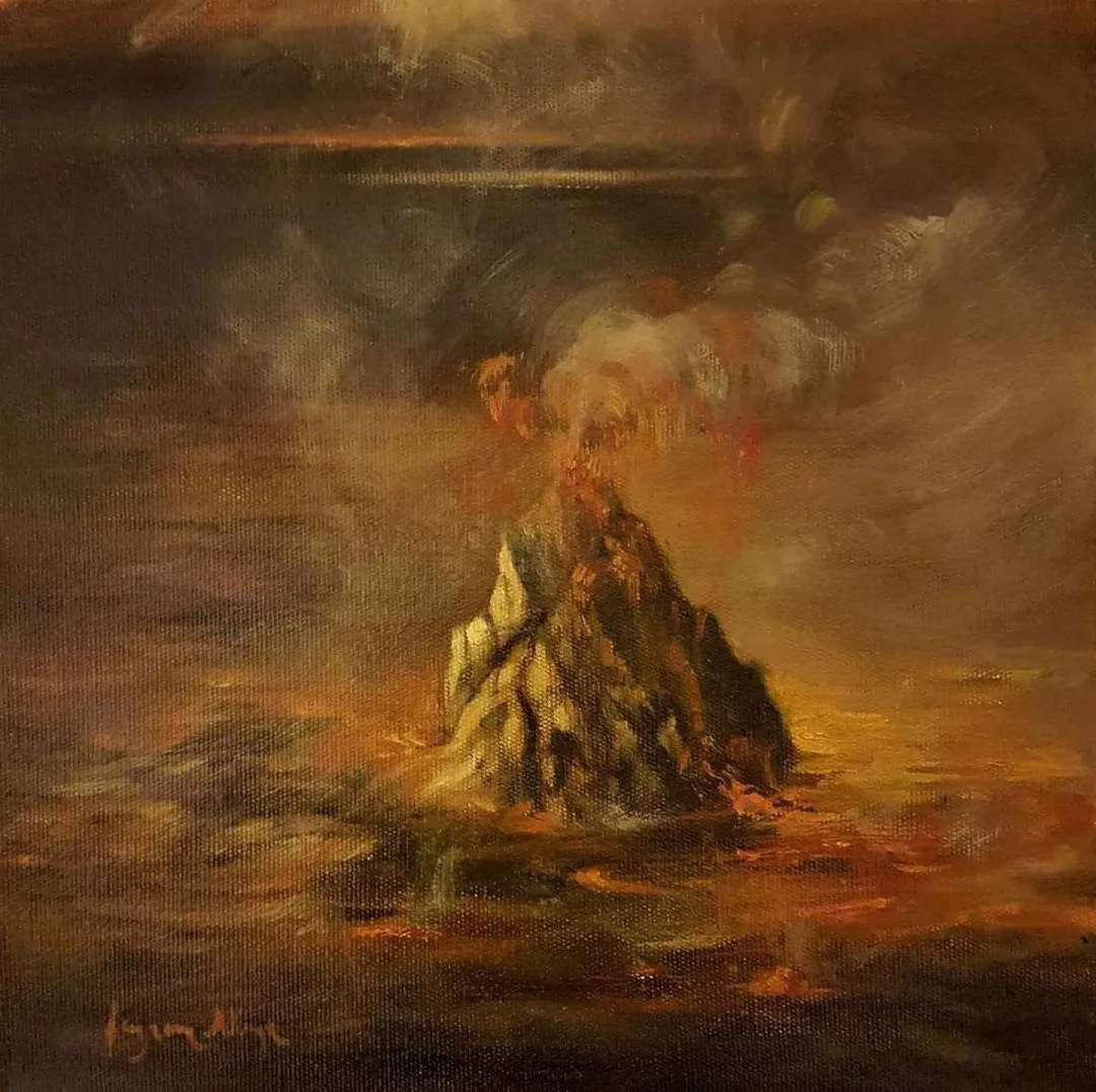 FEYZAN ALASYA — “isimsiz”, 2017 "isimsiz" eseri FEYZAN ALASYA tarafından 2017 yılında 25x25 cm ölçülerinde Tuval üzeri yağlı boya tekniği ile yapılmıştır.