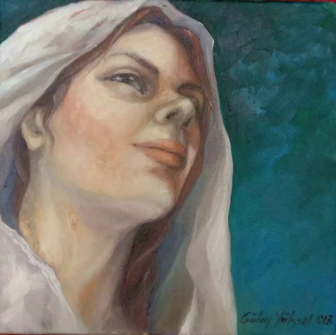 GÜLAY YÜKSEL — “isimsiz”, 2017 "isimsiz" eseri GÜLAY YÜKSEL tarafından 2017 yılında 25x25 cm ölçülerinde Tuval üzeri yağlı boya tekniği ile yapılmıştır.
