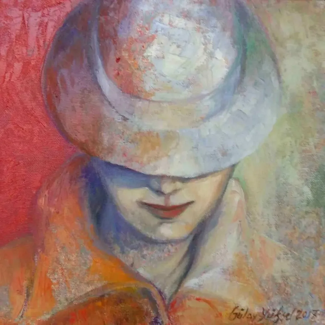GÜLAY YÜKSEL — “isimsiz”, 2017 "isimsiz" eseri GÜLAY YÜKSEL tarafından 2017 yılında 25x25 cm ölçülerinde Tuval üzeri yağlı boya tekniği ile yapılmıştır.