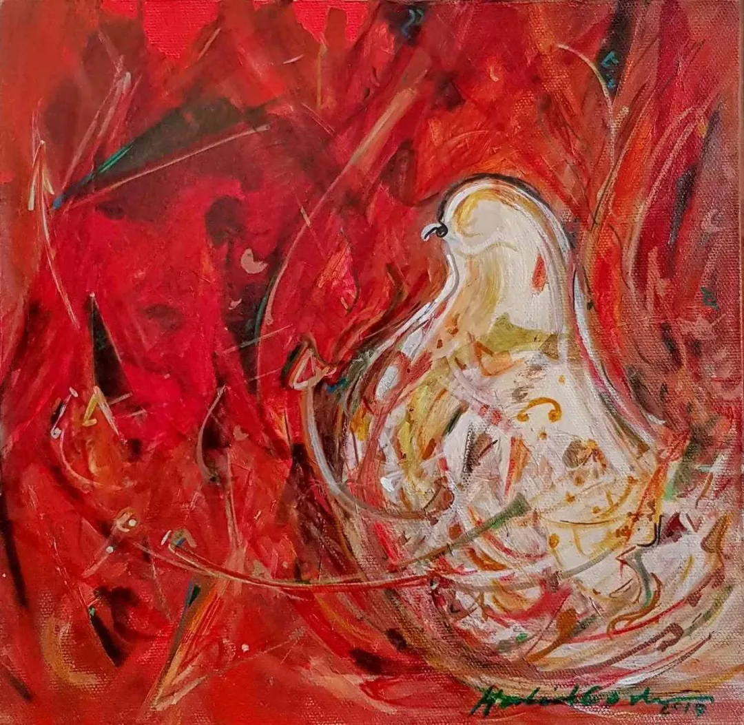 HALİL COŞKUN — “isimsiz”, 2017 "isimsiz" eseri HALİL COŞKUN tarafından 2017 yılında 25x25 cm ölçülerinde Tuval üzeri yağlı boya tekniği ile yapılmıştır.
