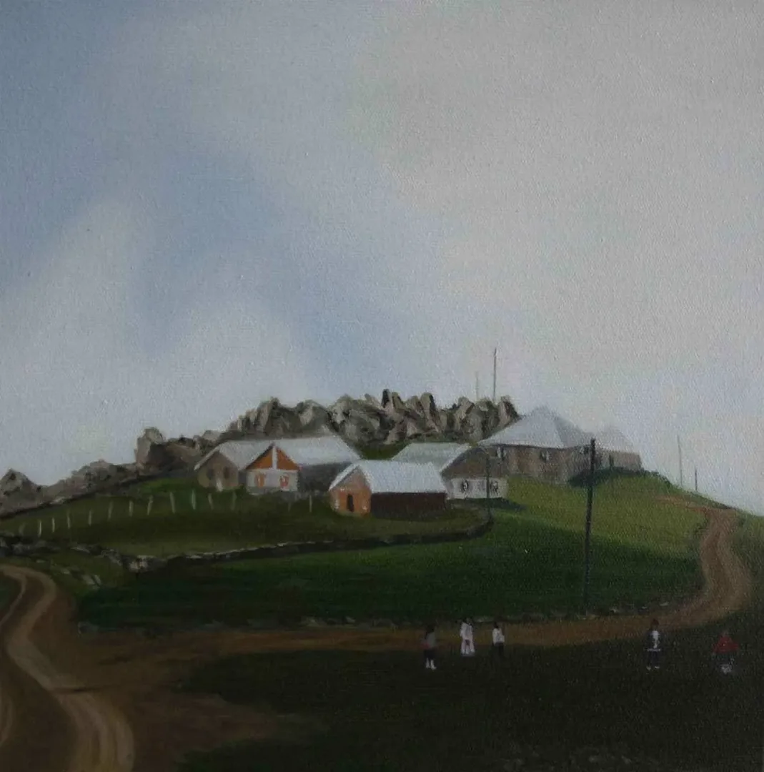MEDİNE ÖZEN — “isimsiz”, 2017 "isimsiz" eseri MEDİNE ÖZEN tarafından 2017 yılında 25x25 cm ölçülerinde Tuval üzeri yağlı boya tekniği ile yapılmıştır.