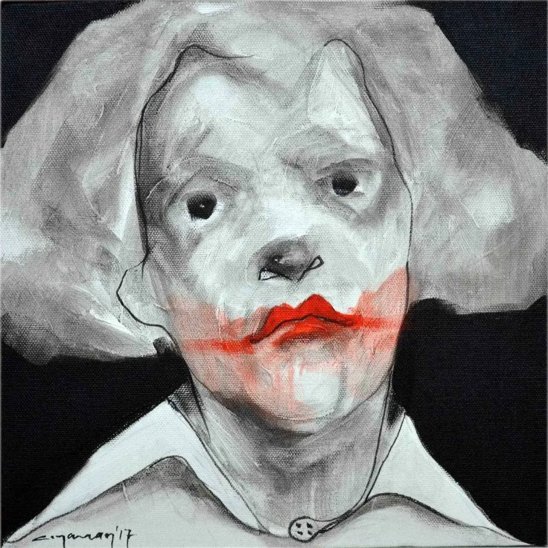 CEYHUN YAMAN — “isimsiz”, 2017 "isimsiz" eseri CEYHUN YAMAN tarafından 2017 yılında 25x25 cm ölçülerinde Tuval üzeri yağlı boya tekniği ile yapılmıştır.