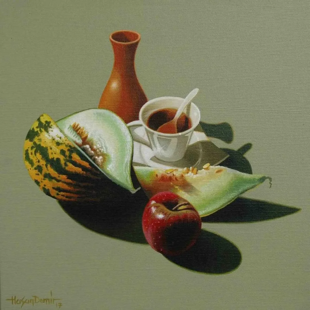 HASAN DEMİR — “isimsiz”, 2017 "isimsiz" eseri HASAN DEMİR tarafından 2017 yılında 25x25 cm ölçülerinde Tuval üzeri yağlı boya tekniği ile yapılmıştır.