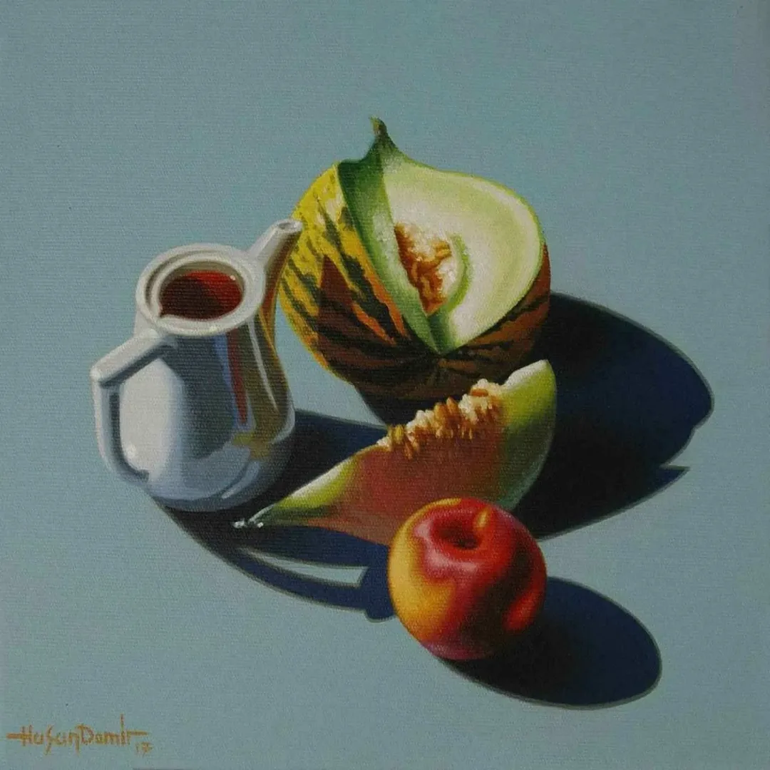 HASAN DEMİR — “isimsiz”, 2017 "isimsiz" eseri HASAN DEMİR tarafından 2017 yılında 25x25 cm ölçülerinde Tuval üzeri yağlı boya tekniği ile yapılmıştır.
