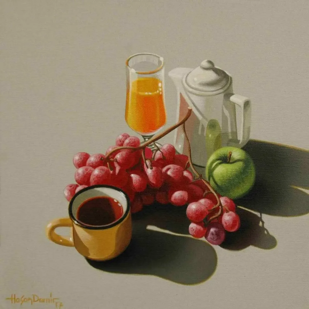HASAN DEMİR — “isimsiz”, 2017 "isimsiz" eseri HASAN DEMİR tarafından 2017 yılında 25x25 cm ölçülerinde Tuval üzeri yağlı boya tekniği ile yapılmıştır.