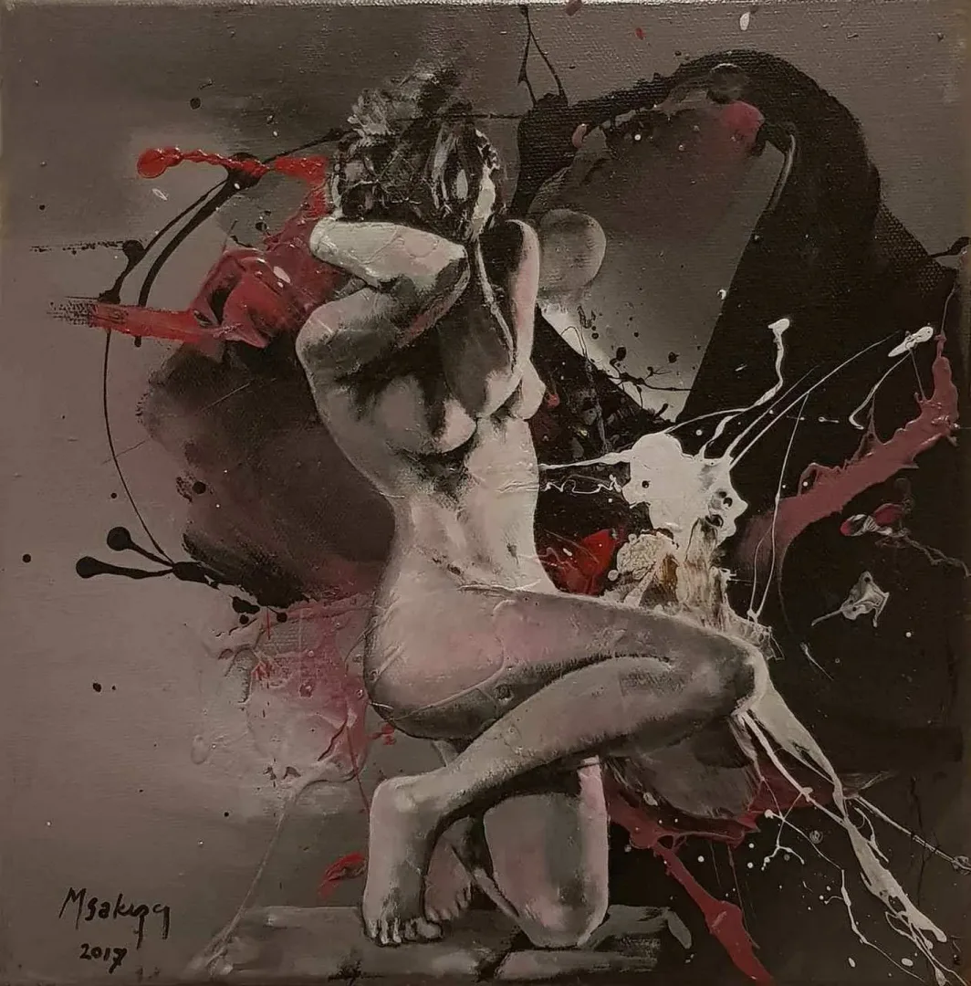 MEHMET SAKIZCI — “isimsiz”, 2017 "isimsiz" eseri MEHMET SAKIZCI tarafından 2017 yılında 25x25 cm ölçülerinde Tuval üzeri yağlı boya tekniği ile yapılmıştır.