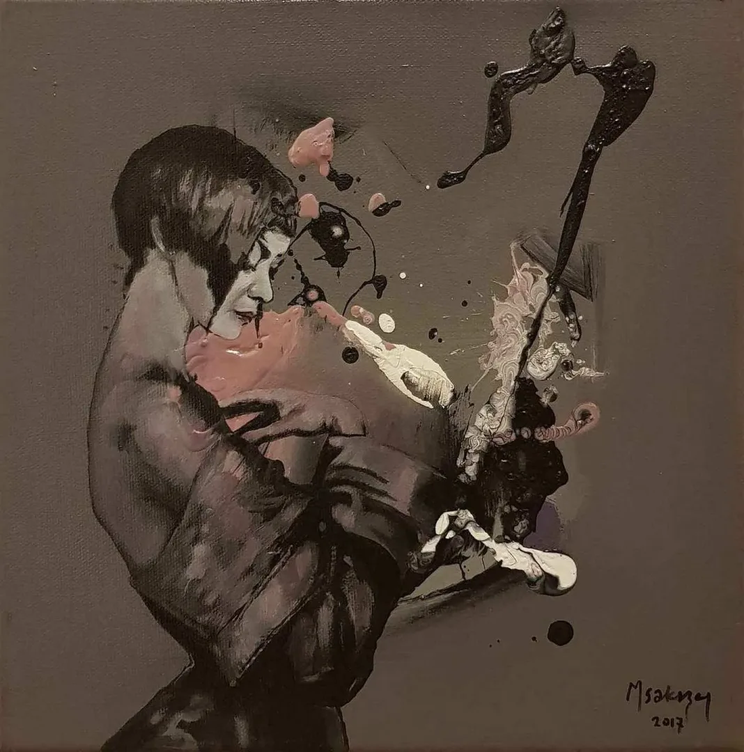 MEHMET SAKIZCI — “isimsiz”, 2017 "isimsiz" eseri MEHMET SAKIZCI tarafından 2017 yılında 25x25 cm ölçülerinde Tuval üzeri yağlı boya tekniği ile yapılmıştır.