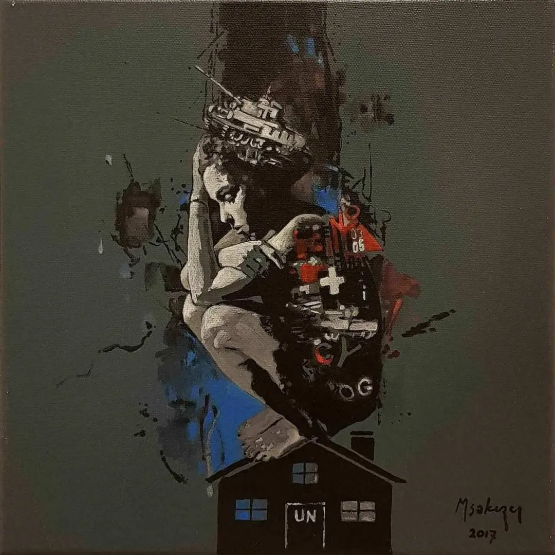 MEHMET SAKIZCI — “isimsiz”, 2017 "isimsiz" eseri MEHMET SAKIZCI tarafından 2017 yılında 25x25 cm ölçülerinde Tuval üzeri yağlı boya tekniği ile yapılmıştır.