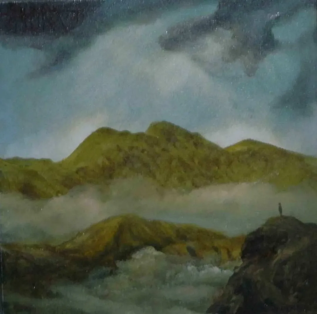 HASAN MİRZA — “isimsiz”, 2017 "isimsiz" eseri HASAN MİRZA tarafından 2017 yılında 25x25 cm ölçülerinde Tuval üzeri yağlı boya tekniği ile yapılmıştır.