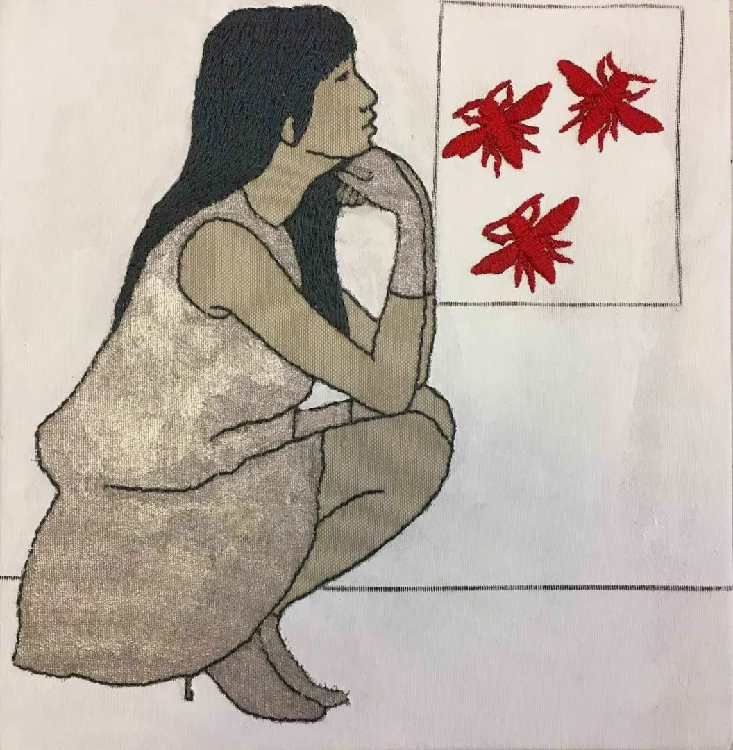 HATİCE DOĞAN — “isimsiz”, 2017 "isimsiz" eseri HATİCE DOĞAN tarafından 2017 yılında 25x25 cm ölçülerinde Tuval üzeri karışık teknik tekniği ile yapılmıştır.