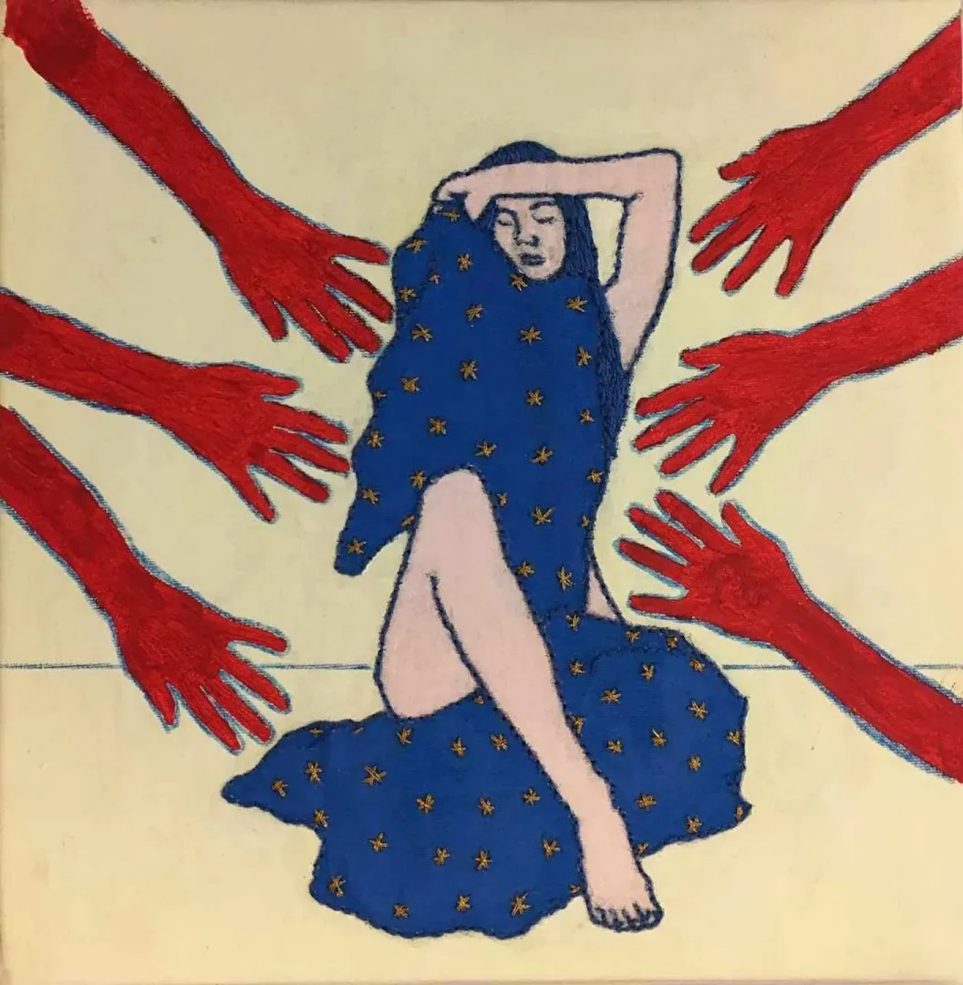 HATİCE DOĞAN — “isimsiz”, 2017 "isimsiz" eseri HATİCE DOĞAN tarafından 2017 yılında 25x25 cm ölçülerinde Tuval üzeri karışık teknik tekniği ile yapılmıştır.