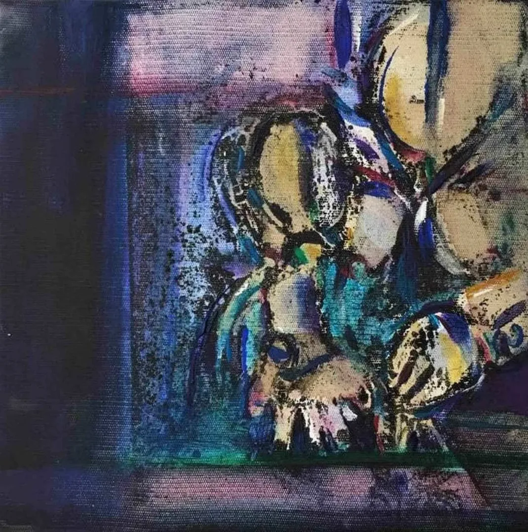 AYSUN ÇÖLBAYIR DİNİZ — “isimsiz”, 2017 "isimsiz" eseri AYSUN ÇÖLBAYIR DİNİZ tarafından 2017 yılında 25x25 cm ölçülerinde Tuval üzeri yağlı boya tekniği ile yapılmıştır.