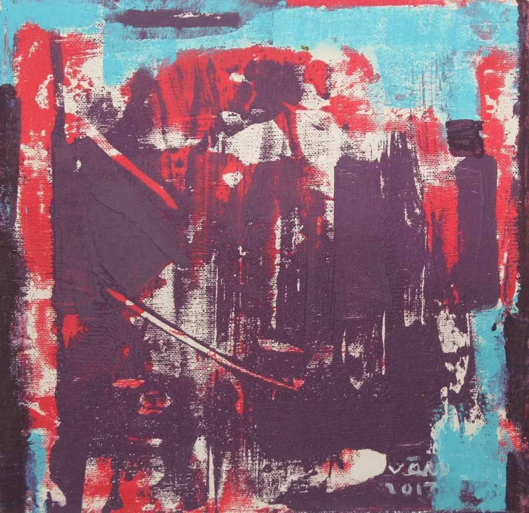 VEDAT ÖRS — “isimsiz”, 2017 "isimsiz" eseri VEDAT ÖRS tarafından 2017 yılında 25x25 cm ölçülerinde Tuval üzeri yağlı boya tekniği ile yapılmıştır.