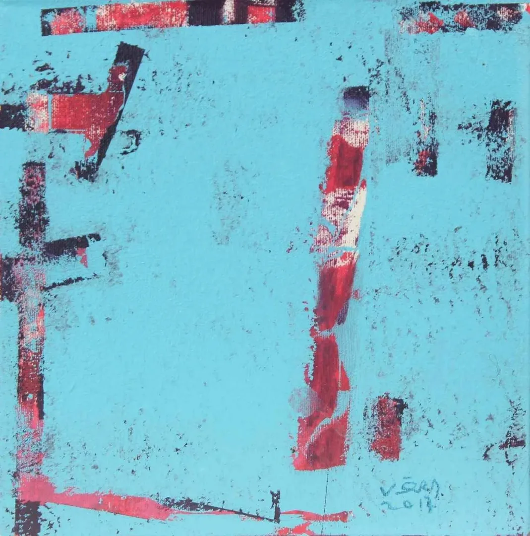 VEDAT ÖRS — “isimsiz”, 2017 "isimsiz" eseri VEDAT ÖRS tarafından 2017 yılında 25x25 cm ölçülerinde Tuval üzeri yağlı boya tekniği ile yapılmıştır.
