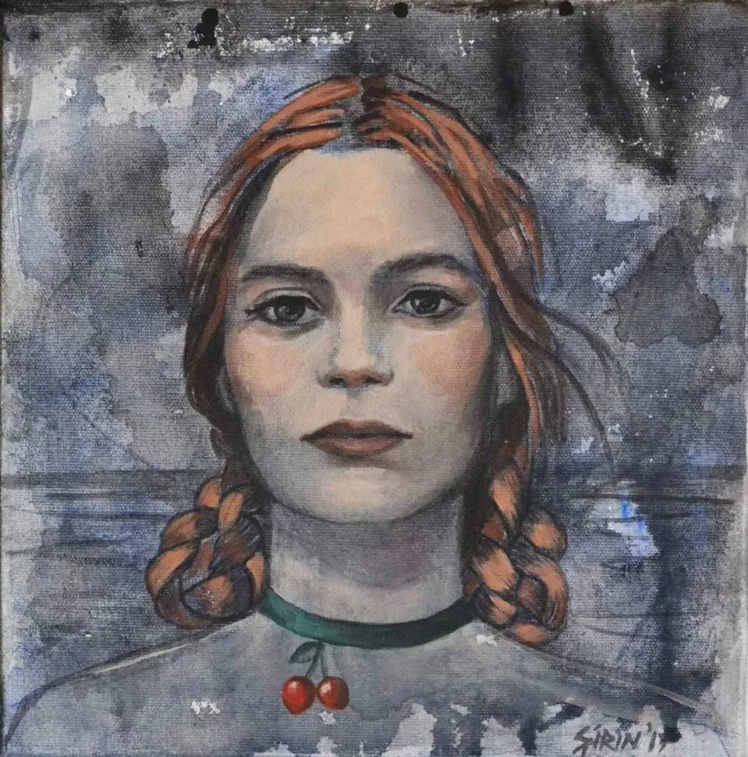 ŞİRİN YILMAZ — “kiraz”, 2017 "kiraz" eseri ŞİRİN YILMAZ tarafından 2017 yılında 25x25 cm ölçülerinde Tuval üzeri akrilik boya tekniği ile yapılmıştır.
