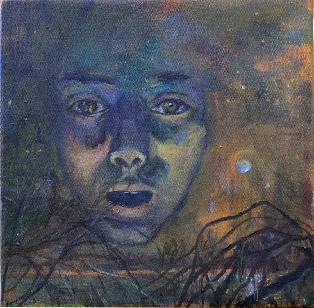 NİL KÖKEN — “isimsiz”, 2017 "isimsiz" eseri NİL KÖKEN tarafından 2017 yılında 25x25 cm ölçülerinde Tuval üzeri yağlı boya tekniği ile yapılmıştır.
