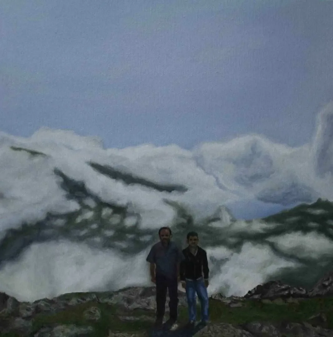 MEDİNE ÖZEN — “isimsiz”, 2017 "isimsiz" eseri MEDİNE ÖZEN tarafından 2017 yılında 25x25 cm ölçülerinde Tuval üzeri yağlı boya tekniği ile yapılmıştır.