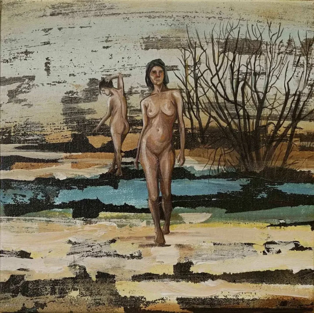 MAHMUT ÖZDEMİR — “isimsiz”, 2017 "isimsiz" eseri MAHMUT ÖZDEMİR tarafından 2017 yılında 25x25 cm ölçülerinde Tuval üzeri akrilik boya tekniği ile yapılmıştır.