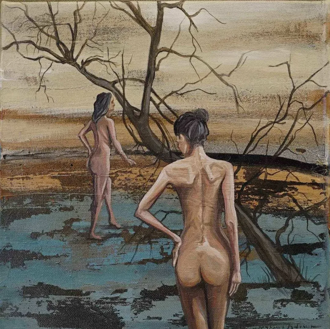 MAHMUT ÖZDEMİR — “isimsiz”, 2017 "isimsiz" eseri MAHMUT ÖZDEMİR tarafından 2017 yılında 25x25 cm ölçülerinde Tuval üzeri akrilik boya tekniği ile yapılmıştır.