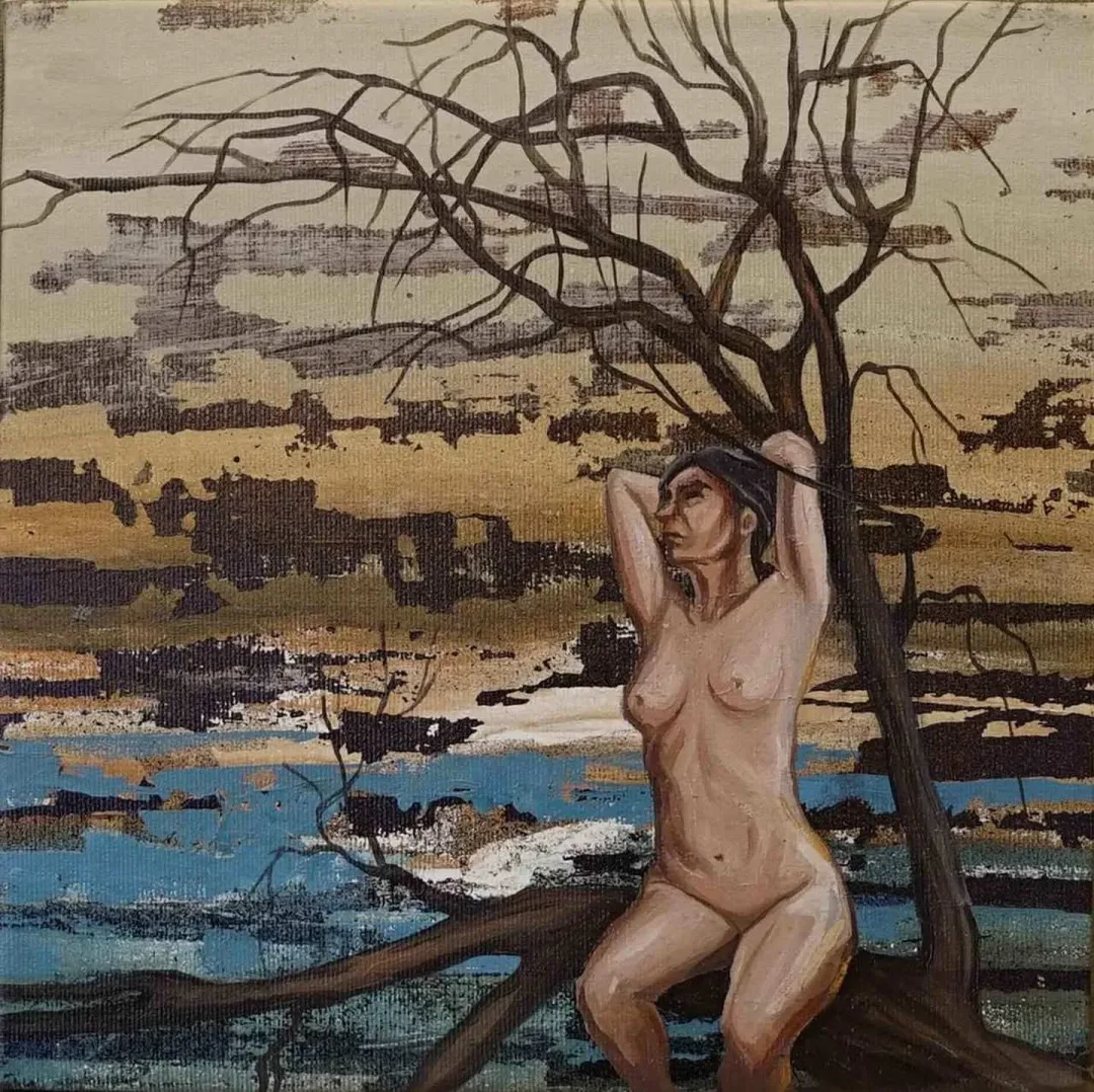 MAHMUT ÖZDEMİR — “isimsiz”, 2017 "isimsiz" eseri MAHMUT ÖZDEMİR tarafından 2017 yılında 25x25 cm ölçülerinde Tuval üzeri akrilik boya tekniği ile yapılmıştır.