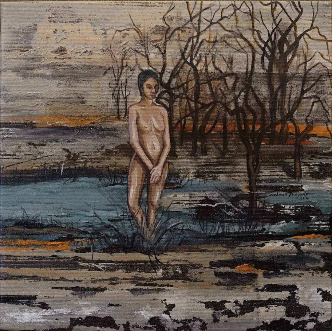 MAHMUT ÖZDEMİR — “isimsiz”, 2017 "isimsiz" eseri MAHMUT ÖZDEMİR tarafından 2017 yılında 25x25 cm ölçülerinde Tuval üzeri akrilik boya tekniği ile yapılmıştır.
