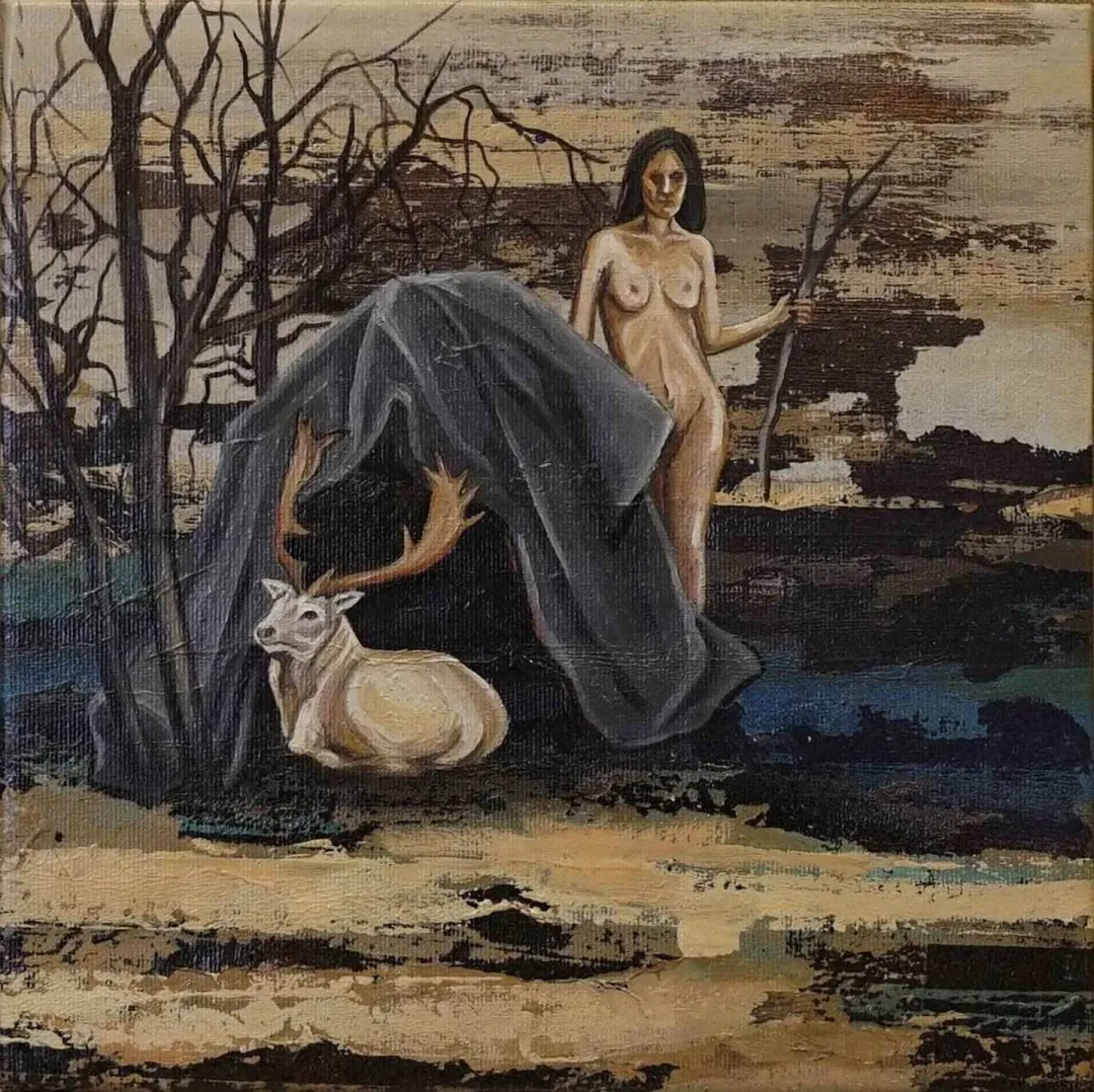 MAHMUT ÖZDEMİR — “isimsiz”, 2017 "isimsiz" eseri MAHMUT ÖZDEMİR tarafından 2017 yılında 25x25 cm ölçülerinde Tuval üzeri akrilik boya tekniği ile yapılmıştır.