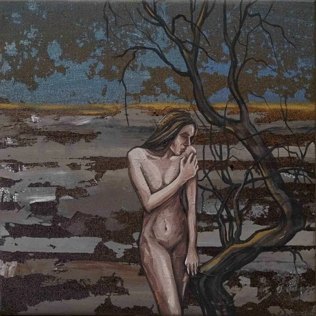 MAHMUT ÖZDEMİR — “isimsiz”, 2017 "isimsiz" eseri MAHMUT ÖZDEMİR tarafından 2017 yılında 25x25 cm ölçülerinde Tuval üzeri akrilik boya tekniği ile yapılmıştır.