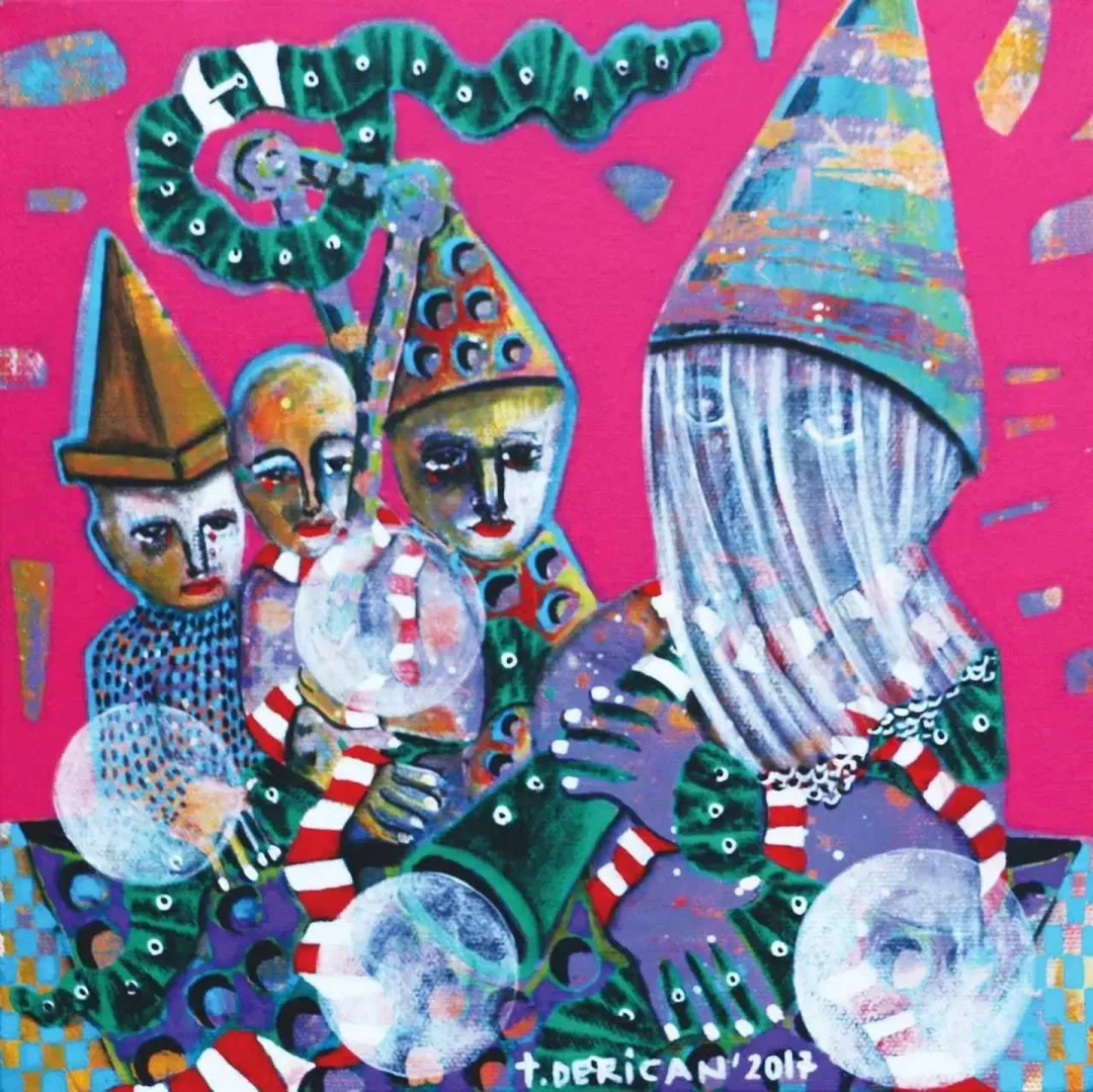 TAMER DERİCAN — “Peçeli”, 2017 "Peçeli" eseri TAMER DERİCAN tarafından 2017 yılında 25x25 cm ölçülerinde Tuval üzeri yağlı boya tekniği ile yapılmıştır.