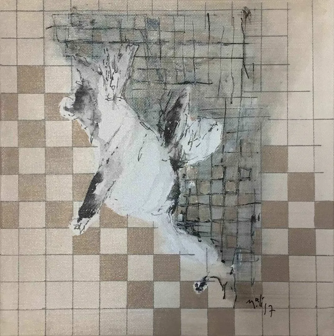 MUHAMMET ALİ ÇAKIR — “Layers”, 2017 "Layers" eseri MUHAMMET ALİ ÇAKIR tarafından 2017 yılında 25x25 cm ölçülerinde Tuval üzeri yağlı boya tekniği ile yapılmıştır.