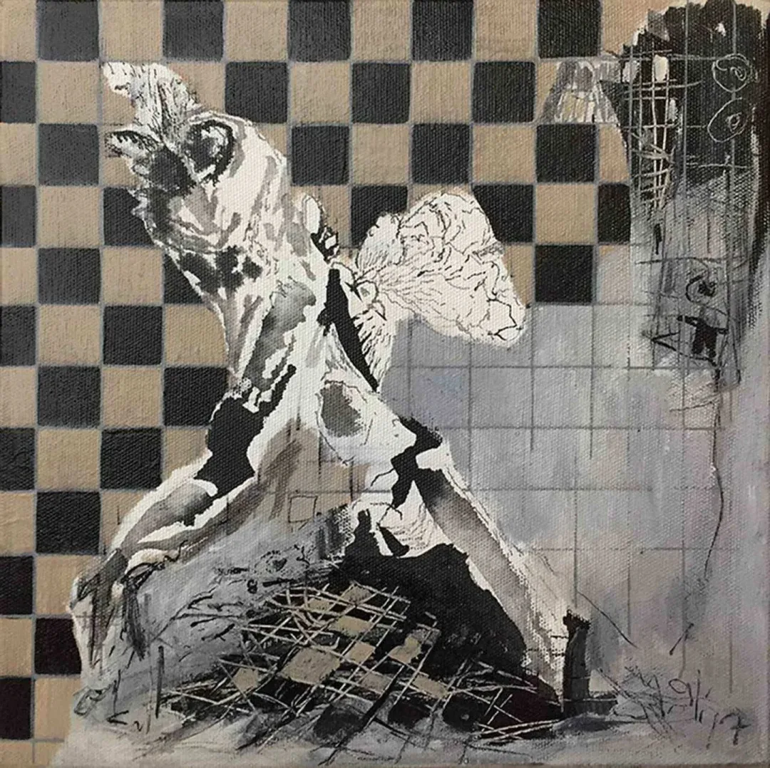 MUHAMMET ALİ ÇAKIR — “Layers”, 2017 "Layers" eseri MUHAMMET ALİ ÇAKIR tarafından 2017 yılında 25x25 cm ölçülerinde Tuval üzeri yağlı boya tekniği ile yapılmıştır.