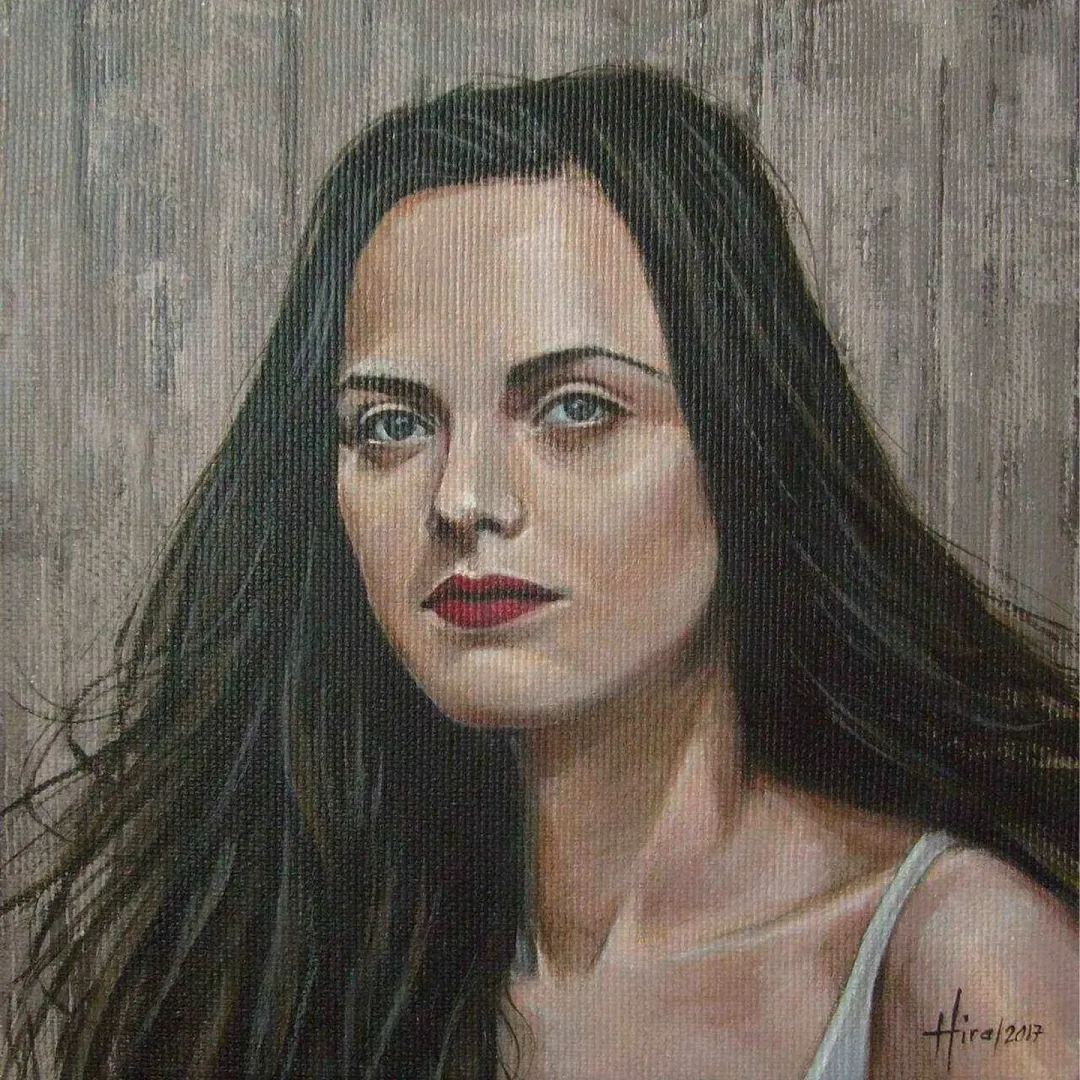 HİRA YILMAZ — “isimsiz”, 2017 "isimsiz" eseri HİRA YILMAZ tarafından 2017 yılında 25x25 cm ölçülerinde Tuval üzeri yağlı boya tekniği ile yapılmıştır.