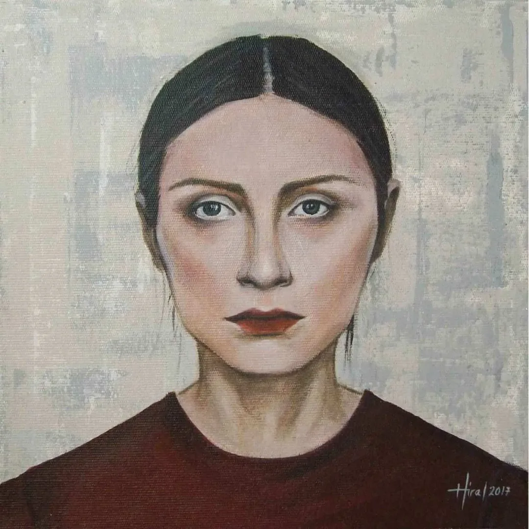 HİRA YILMAZ — “isimsiz”, 2017 "isimsiz" eseri HİRA YILMAZ tarafından 2017 yılında 25x25 cm ölçülerinde Tuval üzeri yağlı boya tekniği ile yapılmıştır.
